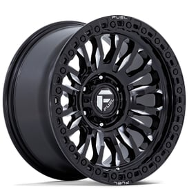18" Fuel Wheels FC857 Rincon SBL Gloss Black Milled Off-Road Rims