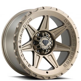 17" Blaque Diamond Wheels BD-O102 Matte Bronze Off-Road Rims