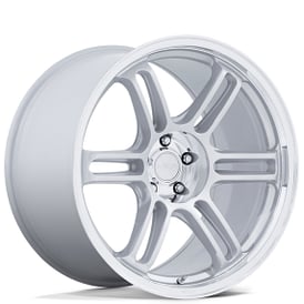 20" Rotiform Wheels RC209 RPS Matte Silver with Diamond Cut Lip Rims