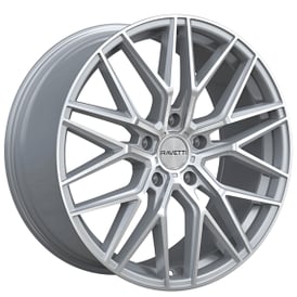 22" Ravetti Wheels M16 Silver Brushed Flow Formed Rims