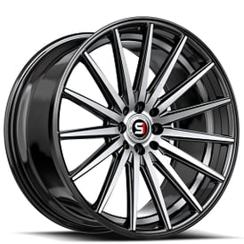 17" SPEC-1 Wheels SP-69 Gloss Black with Machined and Undercut Rims  