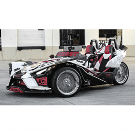 20/22" LA Wire Wheels Standard 150-Spoke Straight Lace Chrome Polaris Slingshot / 3-Wheeler Rims