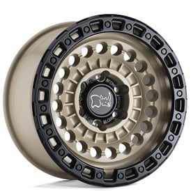 17" Black Rhino Wheels Sentinel Desert Sand with Black Lip Edge Off-Road Rims 