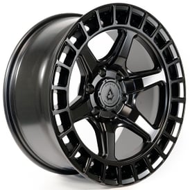 17" Arena Wheel Co A107 Toque Satin Black Off-Road Rims  