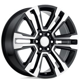 20" Performance Replicas Wheels PR182 Gloss Black Machined Rims