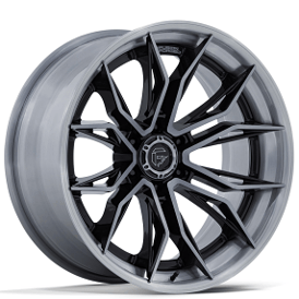 20" Fuel Wheels FC404 Mutiny Gloss Black with Brushed Dark Tint 6-Lug Off-Road Fusion Forged Rims