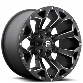 20" Fuel Wheels D546 Assault Black Milled Off-Road Rims 