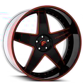 22" Forgiato Wheels Classico Custom 2 Tone with Custom Rivets Forged Rims