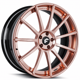 24" Forgiato Wheels Undice-ECL Rose Gold over Chrome Forged Rims 