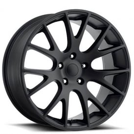 22" Dodge Challenger Hellcat Wheels FR 70 Gloss Black OEM Replica Rims