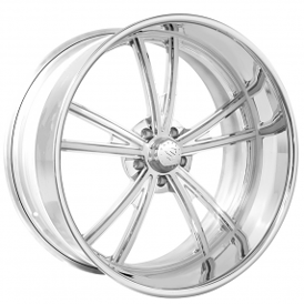 22" Staggered Snyper Forged Wheels Corvair Brushed with Polished Accents Monoblock Forged Rims 