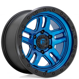 17" Fuel Wheels D790 Ammo Blue with Black Lip Off-Road Rims 