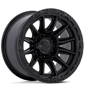 17" Fuel Wheels FC866 Piston Blackout with Gloss Black Lip Off-Road Rims