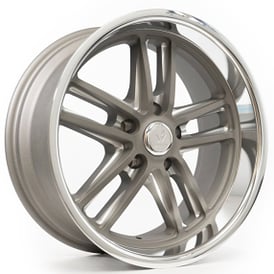 22" Staggered Resto Wheel Co R103 Maverick Textured Gunmetal Center with Milled Window and Diamond Cut Lip Rims 