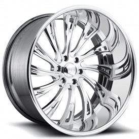 18" U.S. Mags Forged Wheels Slasher 6 US708 Polished Tuckin Series Rims