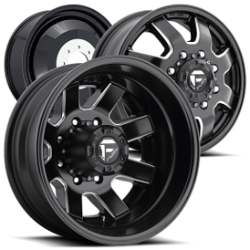 20" Fuel Wheels D538 Maverick Dually 8-LUG Matte Black Milled Off-Road Rims