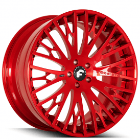 20" Forgiato Wheels Cravatta-ECL Candy Red Forged Rims
