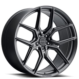 22" MV Forged Wheels MVF-5 Satin Black Flow Form Rims