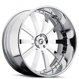 19" Staggered Forgiato Wheels Concavo Chrome Forged Rims