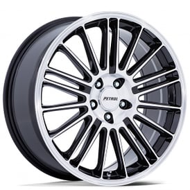 20" Petrol Wheels PE001 P1D Gloss Black with Machined Face Rims