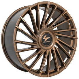 24" Staggered Lexani Wheels Wraith-XL Custom Gloss Bronze Rims
