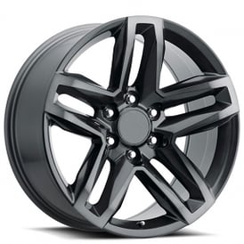20" Chevy Silverado Z71 Trail Boss Wheels FR 94 Titanium Grey with Dark Clear OEM Replica Rims 