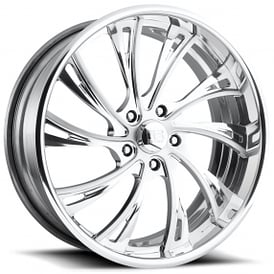 24" U.S. Mags Forged Wheels Slasher US707 Polished Tuckin Series Rims