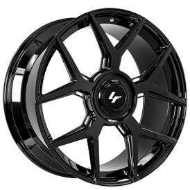 24" Lexani Forged Wheels LM-02 Gloss Black Monoblock Forged Rims