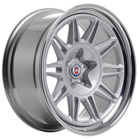 21" HRE Wheels 528 Gloss Silver with Polished Clear Barrel Forged Rims