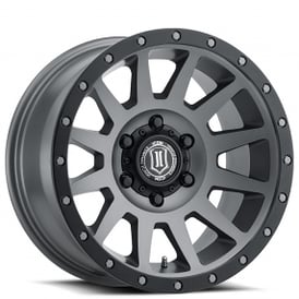 18" ICON Alloys Wheels Compression Titanium Off-Road Rims