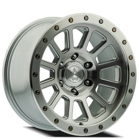 20" Arena Wheel Co A105 Ammo Gloss Silver Machined Off-Road Rims   