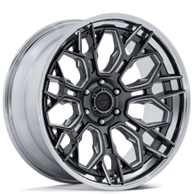 20" Fuel Wheels FC409 Hive Gloss Gunmetal with Chrome Lip Off-Road Fusion Forged Rims