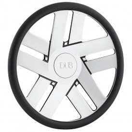 DUB Custom Steering Wheel Butta Brushed with Gloss Black