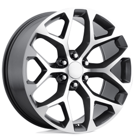 20" Performance Replicas Wheels PR176 Gunmetal Machined Rims