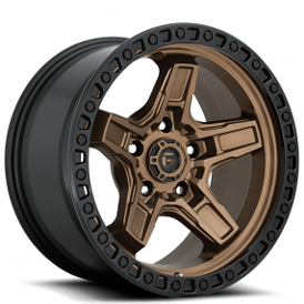 17" Fuel Wheels D699 Kicker Bronze Center with Black Lip Off-Road Rims 