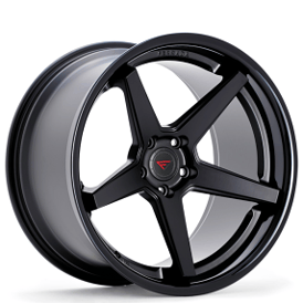 20" Ferrada Wheels FR3 Matte Black with Gloss Black Lip Rims