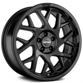 17" Reika Wheels Detour R25 Gloss Black Flow Formed Crossover Rims
