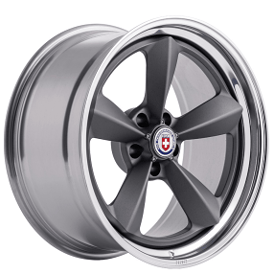 19" Staggered HRE Wheels 105 Satin Charcoal with Polished Clear Barrel Forged Rims