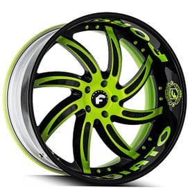 20" Forgiato Wheels Azioni Custom 2 Tone Face with 2 Tone Lip and Lettering Forged Rims