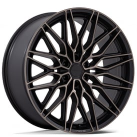 22" Niche Wheels NC278 Calabria 6 Matte Black Machined with Dark Tint Rims