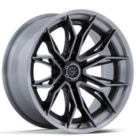 20" Fuel Wheels FC404 Mutiny Gloss Black with Brushed Dark Tint Off-Road Fusion Forged Rims