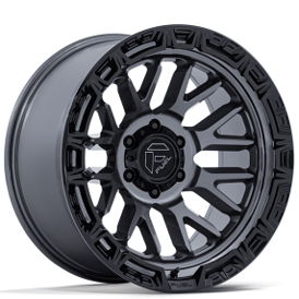 20" Fuel Wheels FC890 Rail Gloss Gunmetal with Gloss Black Lip Off-Road Rims