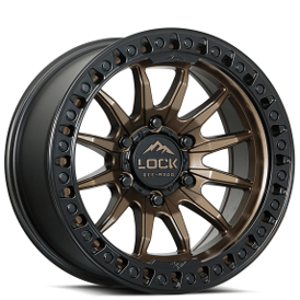 20" Lock Off-Road Wheels Trail Matte Bronze with Matte Black Ring Rims