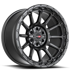 18" Vortek Off-Road VRT-606 Vulcan Matte Black Rims  