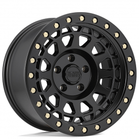 18" Black Rhino Wheels Primm Matte Black with Brass Bolts Off-Road Rims 