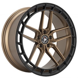 20" Impact Racing Wheels 611 Bronze with Black Lip Rims