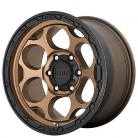 17" KMC Wheels KM541 Dirty Harry Bronze with Satin Black Lip Off-Road Rims 