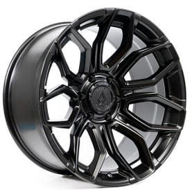 20" Arena Wheel Co A116 Cobra Satin Black Off-Road Rims 