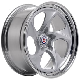 24" HRE Wheels 522 Gloss Silver with Polished Clear Barrel Forged Rims