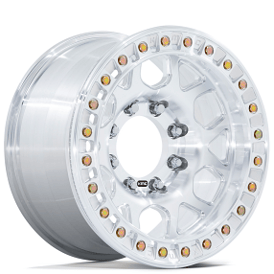 17" KMC Wheels KM450 Mesa Slotted Beadlock Raw Machined Off-Road Monoblock Rims